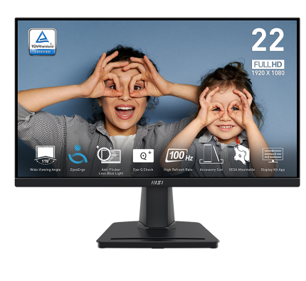 Màn Hình MSI PRO MP225V (21.45 inch - VA - FHD - 100Hz - 1ms)