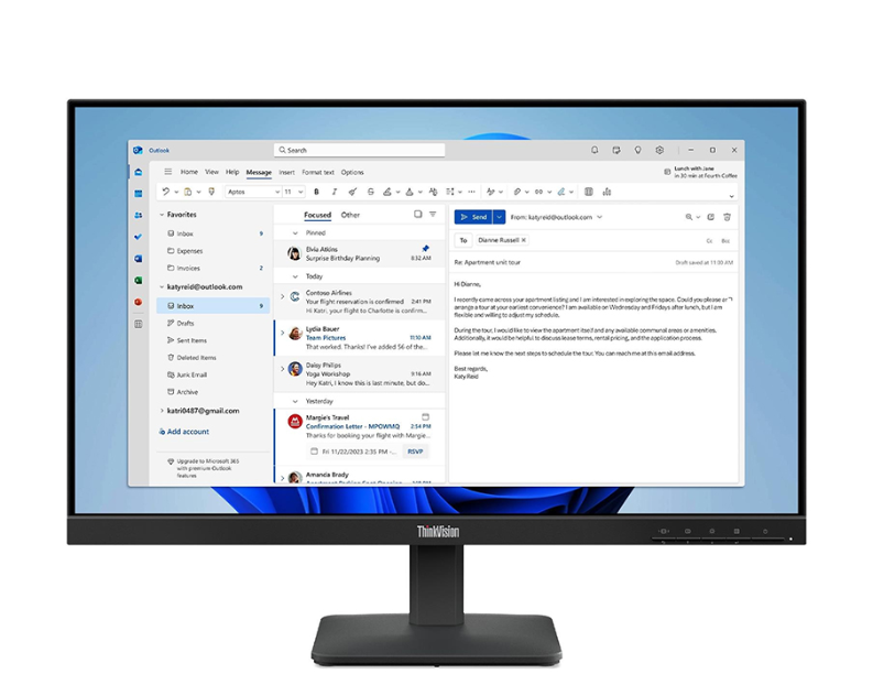 Màn hình Lenovo ThinkVision S24-4e 64B5KAR1VN (23.8 inch - IPS - FHD - 100Hz - 4ms)
