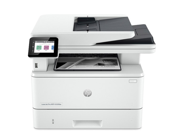 Máy in Laser đen trắng đa năng HP 4103fdw 2Z629A (A4 | In đảo mặt | Scan ADF 2 mặt | Copy | Fax | USB | LAN | WIFI)