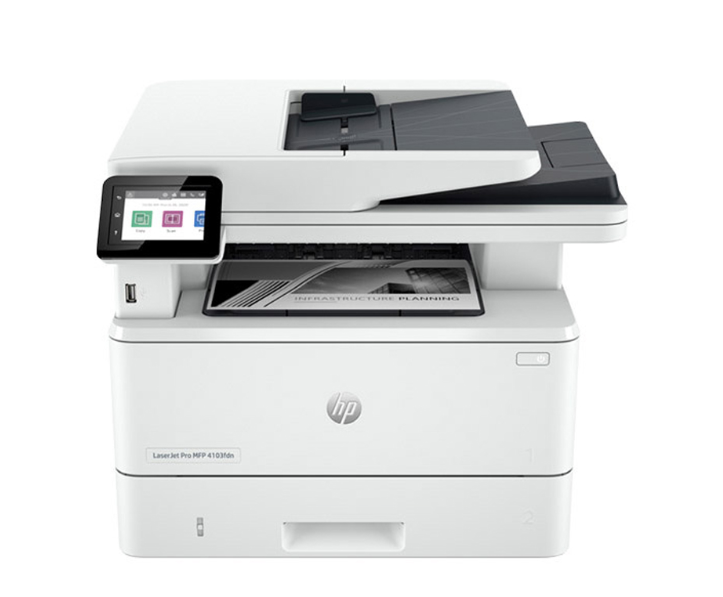 Máy in Laser đen trắng đa năng HP 4103fdn 2Z628A (A4 | In đảo mặt | Scan ADF 2 mặt | Copy | Fax | USB | LAN)