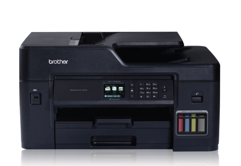 Máy in phun màu đa năng Brother MFC-T4500DW A3 (In đảo mặt, Scan ADF 1 mặt, Fax, A3 USB, LAN, WIFI)