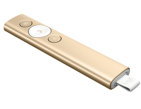 Bút trình chiếu LOGITECH SPOTLIGHT – Vàng Gold