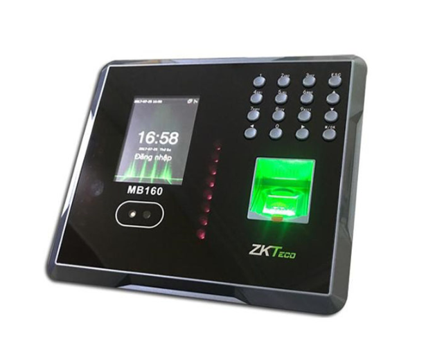 Máy chấm công nhận diện khuôn mặt và vân tay ZKTeco MB160