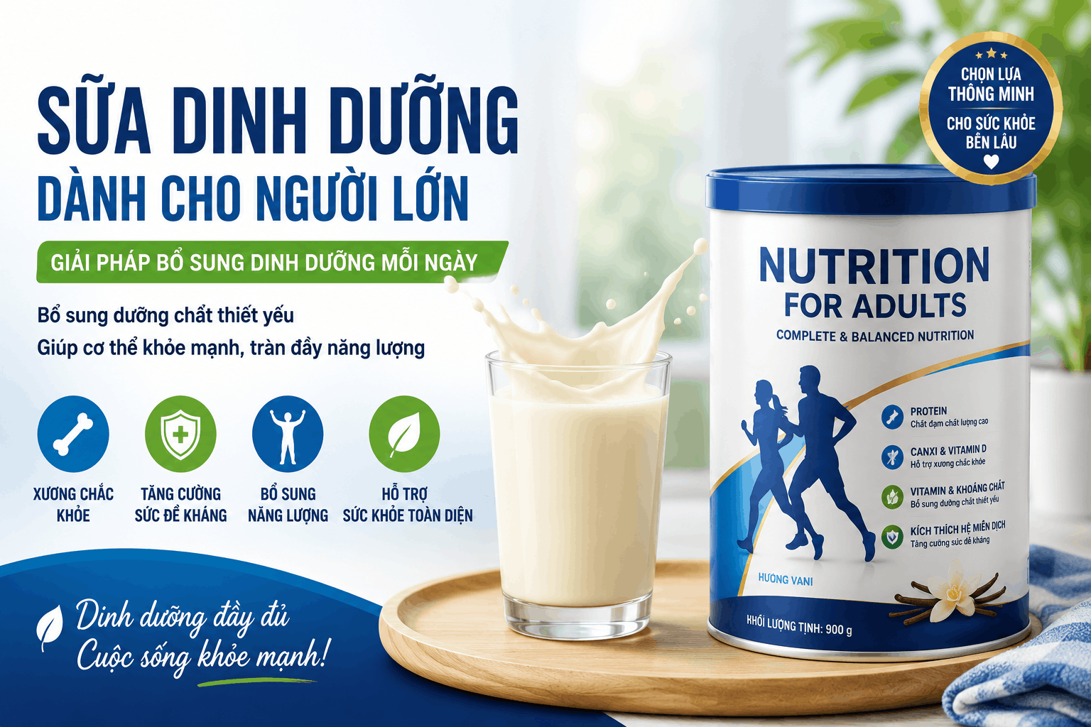 Sữa Dinh Dưỡng Dành Cho Người Lớn – Giải Pháp Bổ Sung Dinh Dưỡng Mỗi Ngày