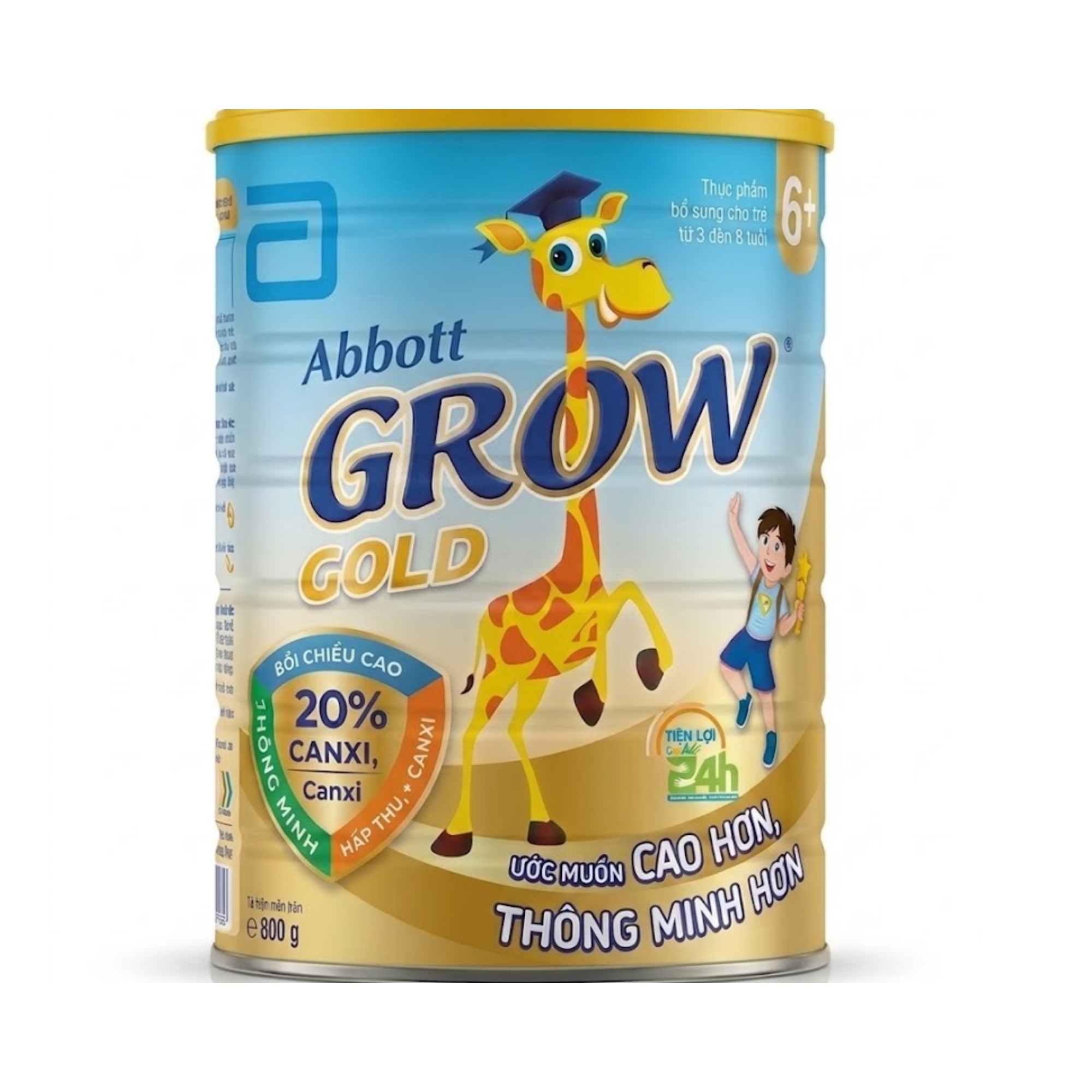 Thực phẩm bổ sung cho trẻ từ 6 tuổi trở lên : Abbott Grow Gold 6+ 800g