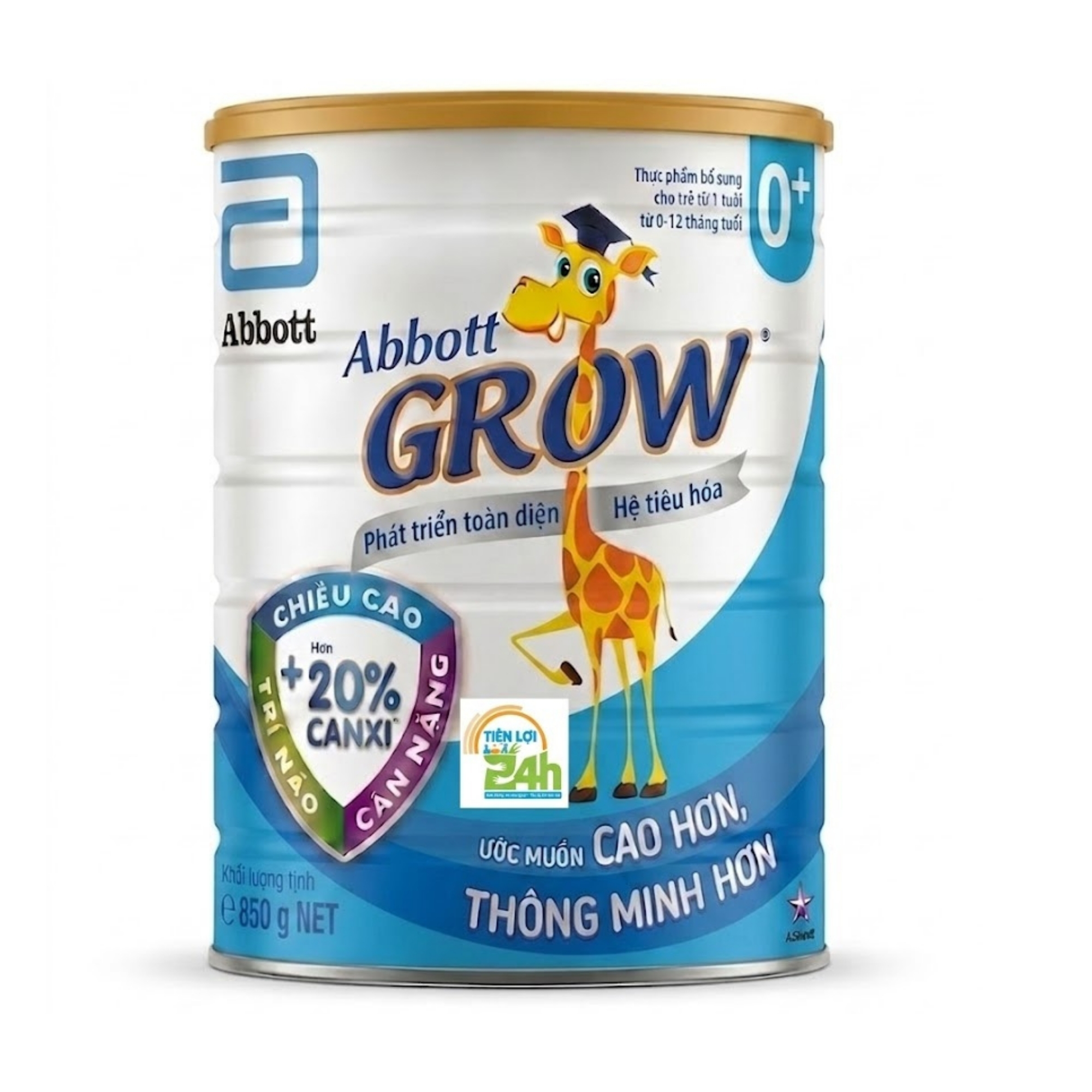 Sản phẩm dinh dưỡng công thức cho trẻ từ 0-12 tháng tuổi : Abbott Grow 0+ 800g
