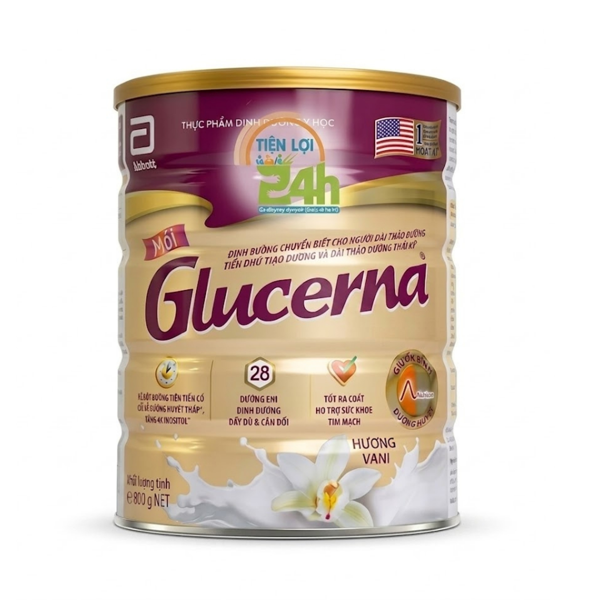 Thực phẩm dinh dưỡng y học : Glucerna hương vani 800g