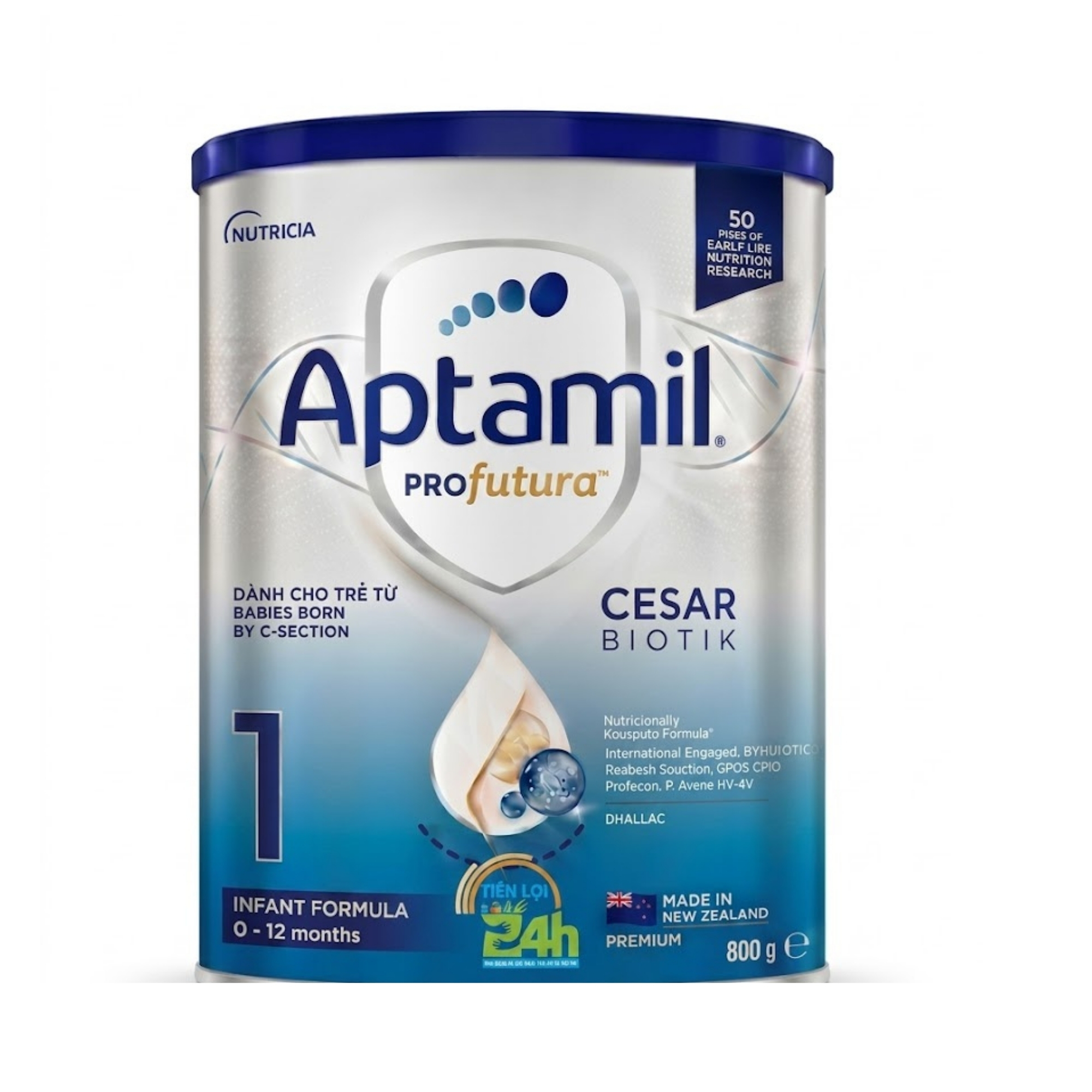 SPDDCT Aptamil Profutura Cesabiotik 1 Infant Formula (Dành cho trẻ từ 0-12 tháng tuổi) 800G x6