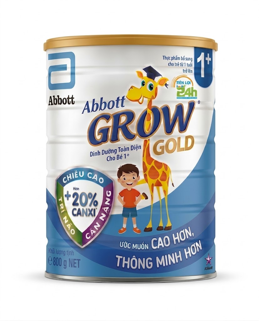 Sản phẩm dinh dưỡng công thức cho trẻ từ 1-2 tuổi : Abbott Grow 1+ 800g