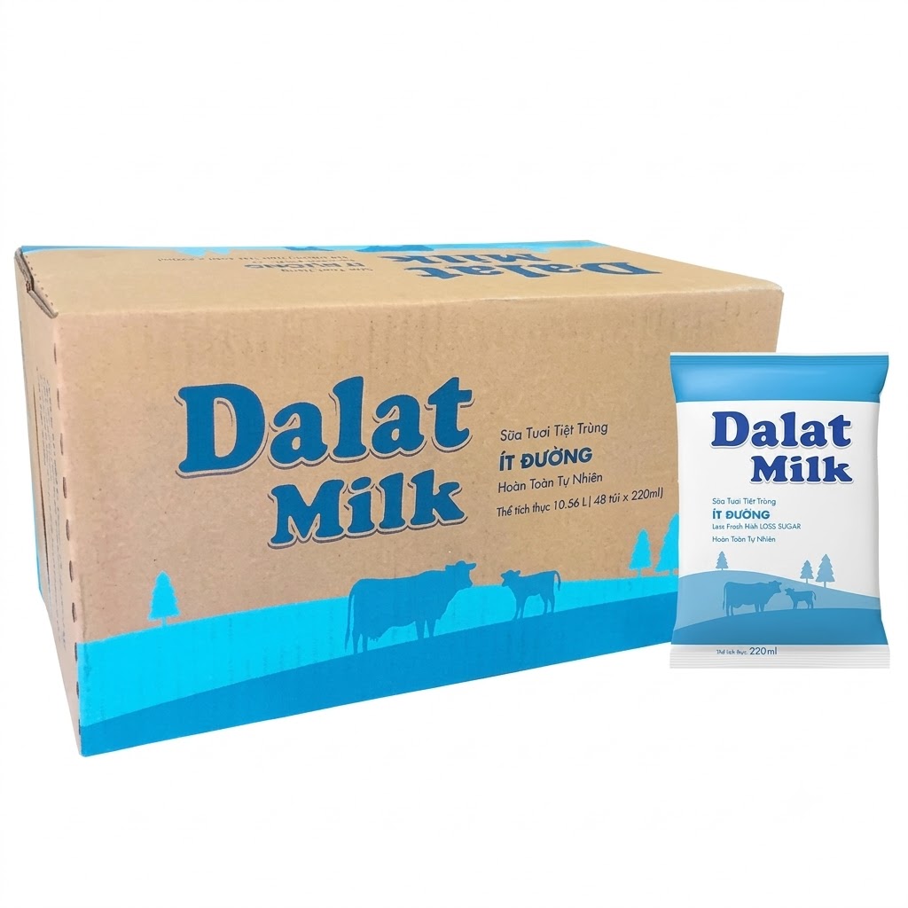 STTT ÍT ĐƯỜNG DALATMILK 220MLX48
