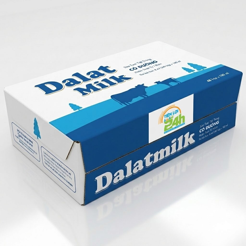 STTT CÓ ĐƯỜNG DALATMILK 180MLX48