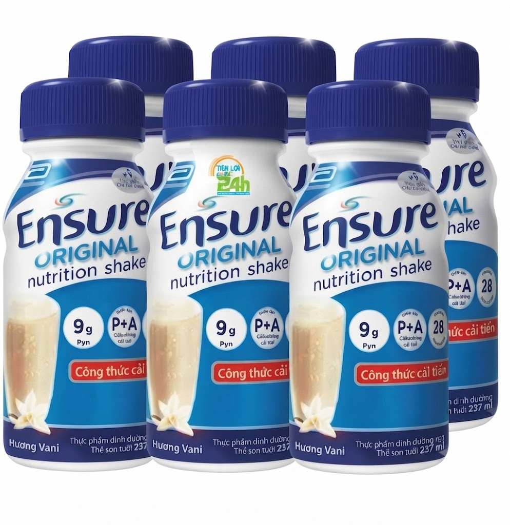 Thực phẩm dinh dưỡng y học: Ensure dạng lỏng hương vani 237ml