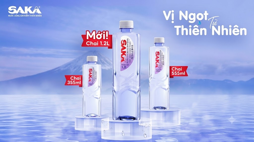 Thùng 1.2L SAKA (12 chai x 1.2l)