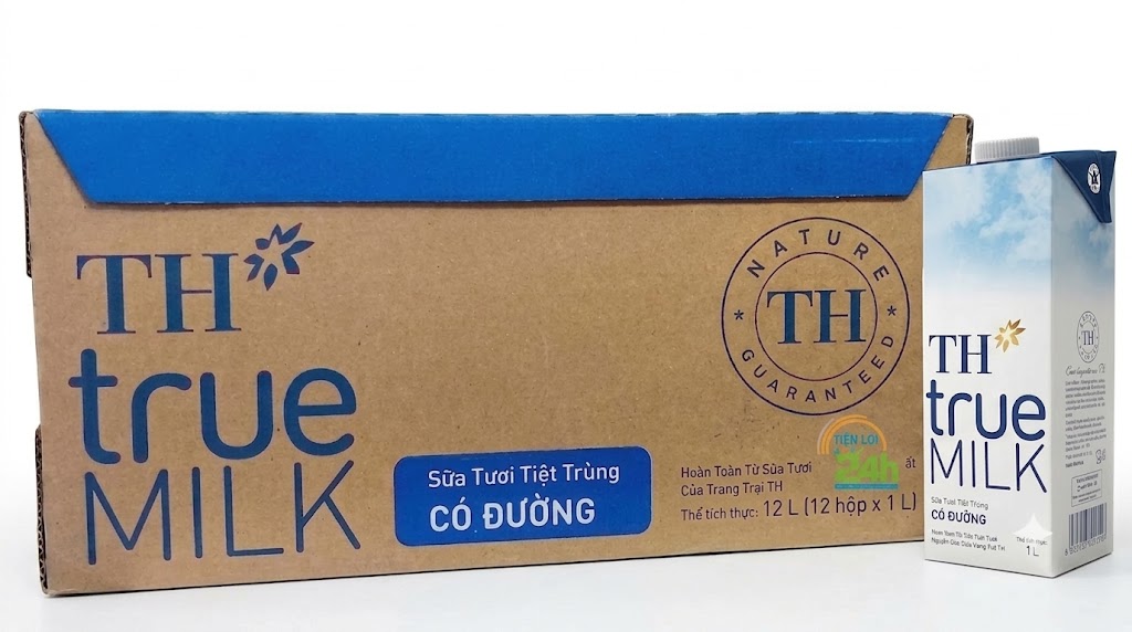 STTT CÓ ĐƯỜNG TH TRUE MILK 1L X 12T