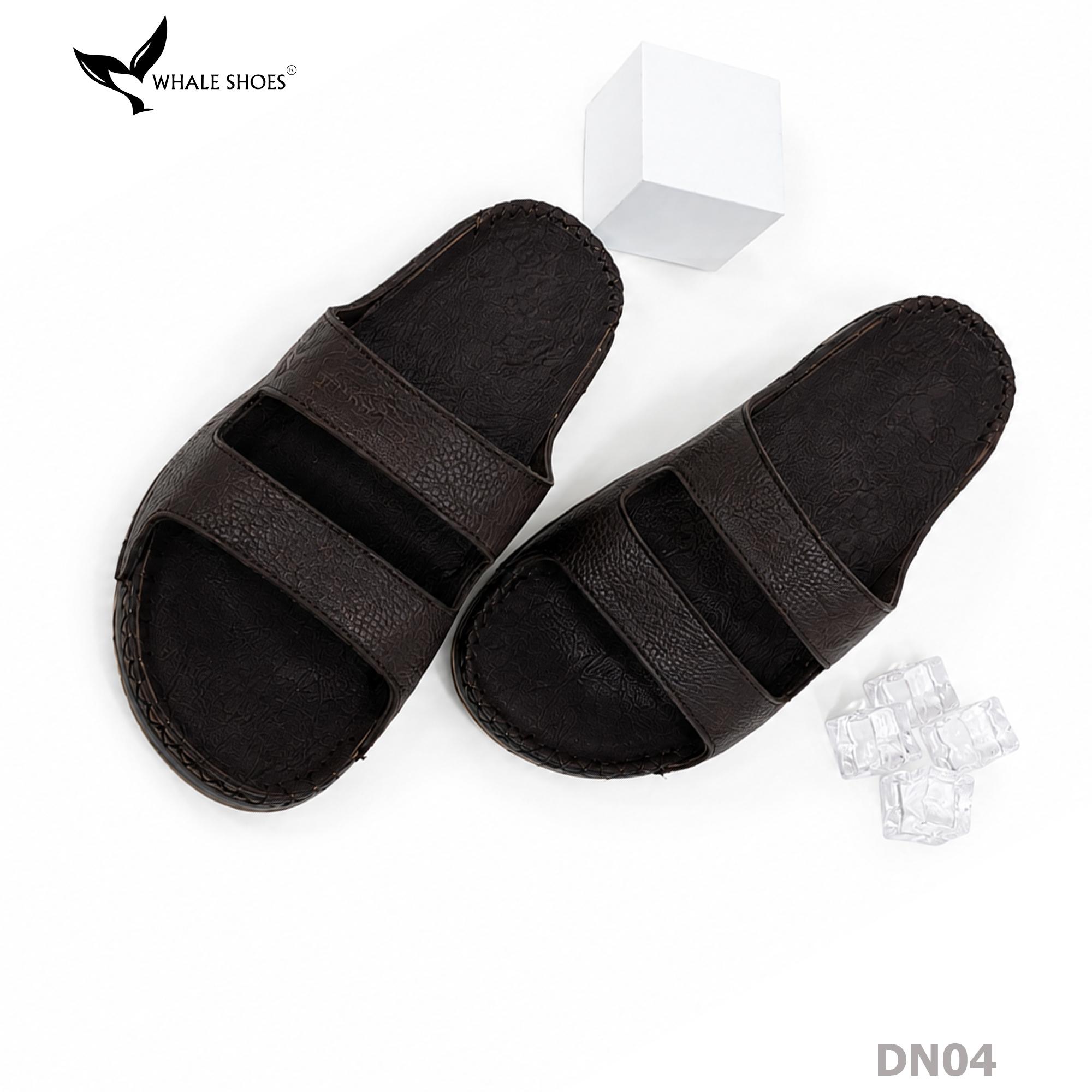Dép nam Whale Shoes Quai 2 Nhị, Êm Chân, Dễ Mang, Đế Chống Trơn Trượt - DN04