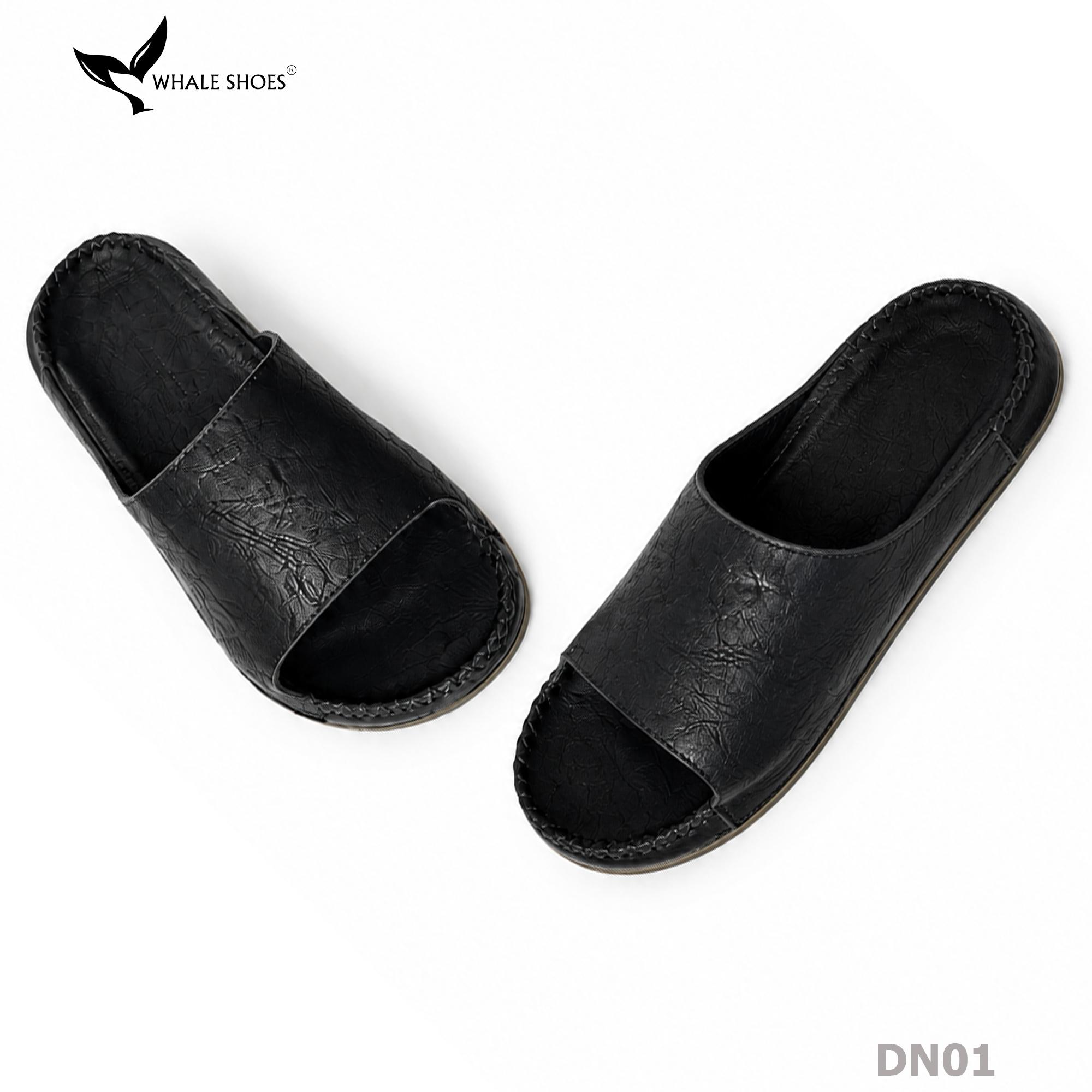 Dép nam Whale Shoes Quai Ngang Bản To, Êm Chân, Đế Chống Trơn Trượt -  DN01
