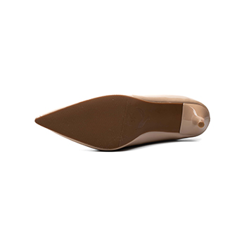 Whale Shoes G02 – Giày cao gót nữ 8cm da bóng kem, gót nhọn thanh thoát, sang chảnh, đế chống trơn trượt