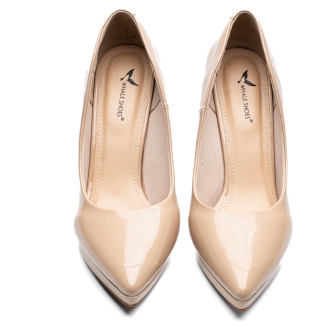 Whale Shoes GD01 - Giày Cao Gót Mũi Nhọn 10cm, da bóng đúp mũi 1cm, lót êm, đế chống trơn trượt