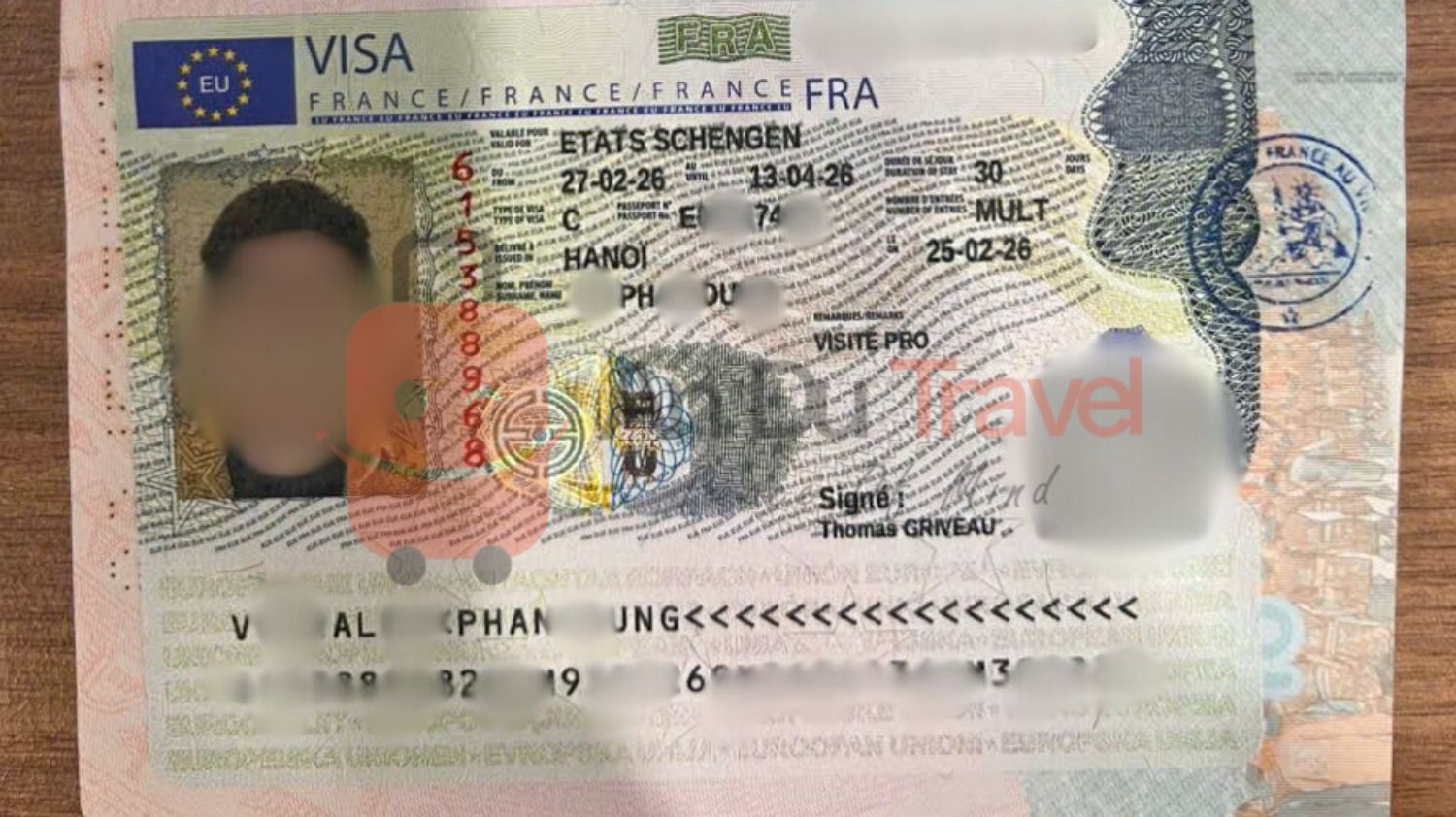 Visa Pháp - Công Tác