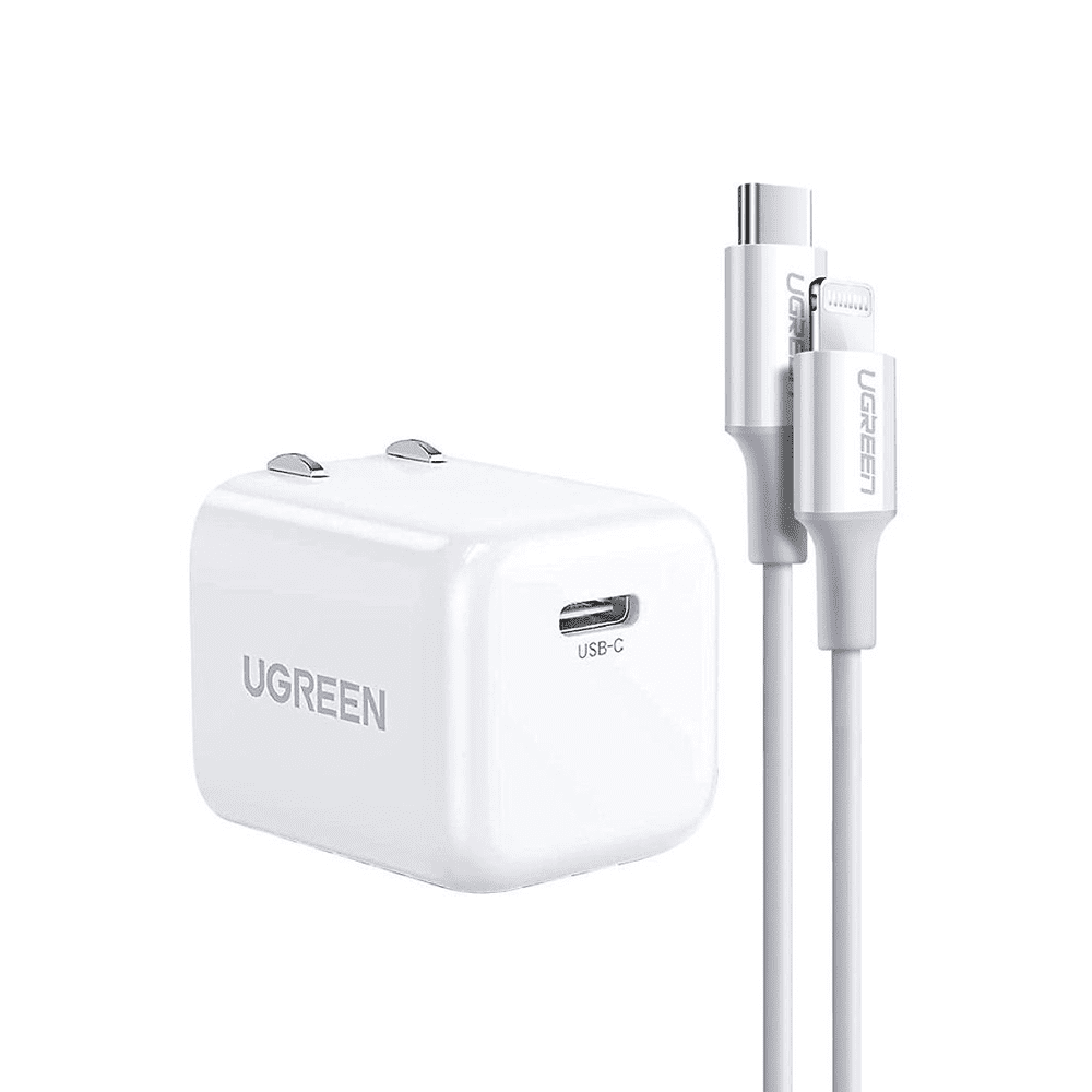 Củ sạc nhanh PD20W UGREEN CD249 Cổng sạc Type-C, chân cắm gập gọn - Khả năng tương thích rộng - 70572 Chân US
