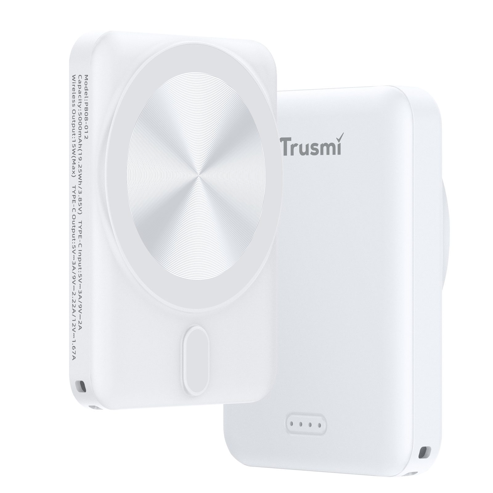 Trusmi Pin sạc không dây MAGNATIC 15W PD20W 5000mAh