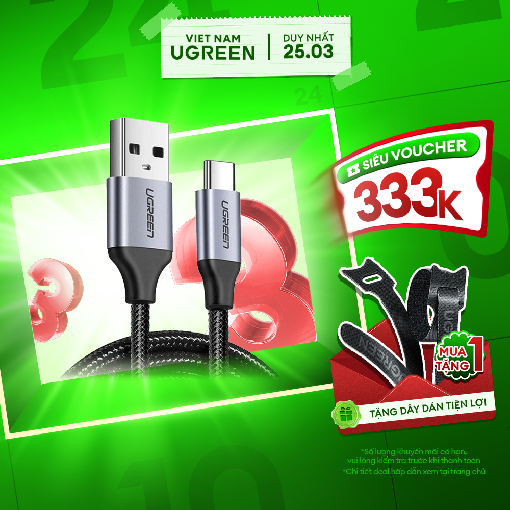 Dây USB Type A sang Type C bọc dù US288