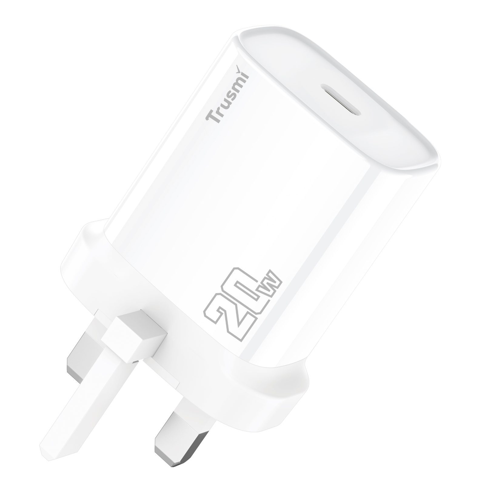 Trusmi Sạc nhanh PD20W Type C (US) (UK) Trắng | White