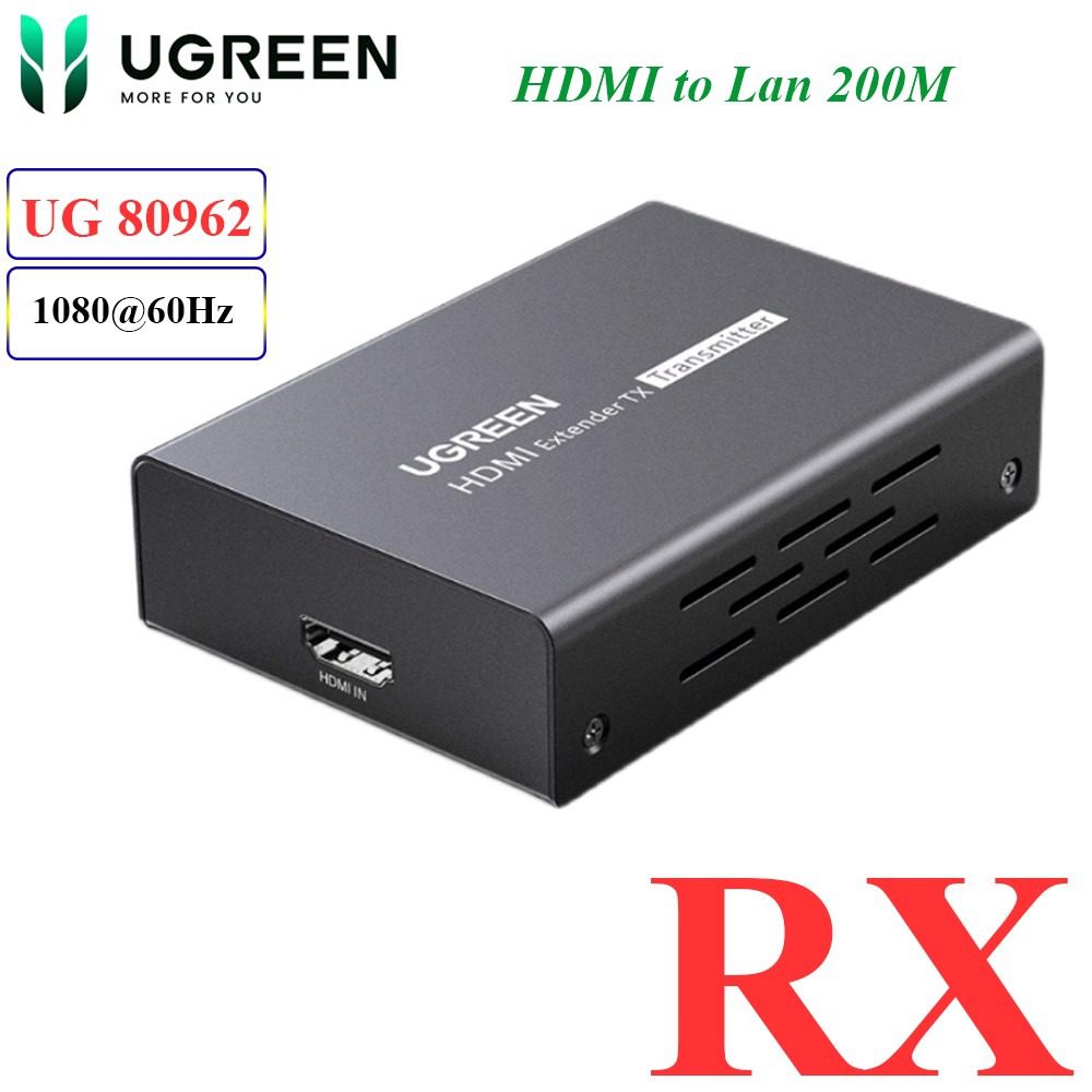 UGREEN HDMI Single Ethernet Extenders 1080p 200m
