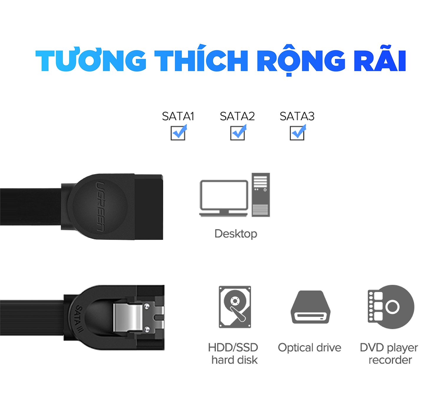 Cáp SATA 3.0 truyền tốc độ cao US217