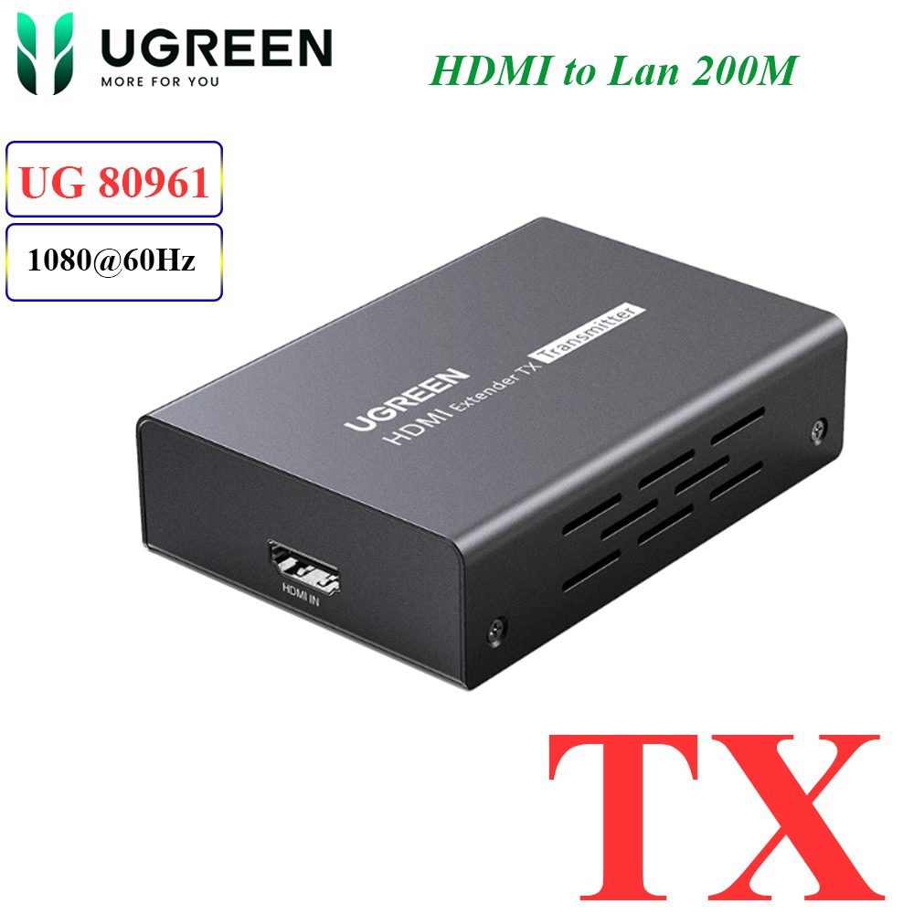 UGREEN HDMI Single Ethernet Extenders 1080p 200m