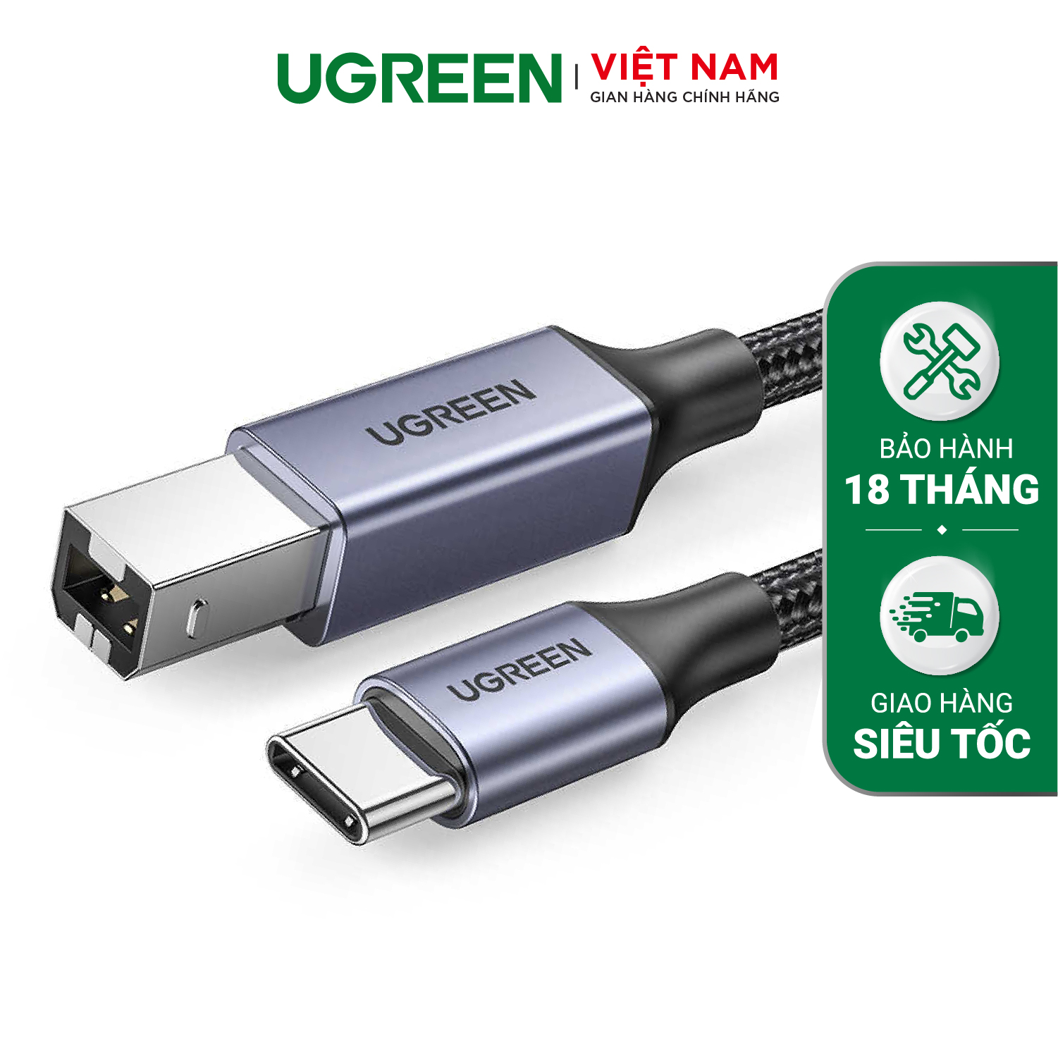 Cáp máy in Type-C sang USB B US370