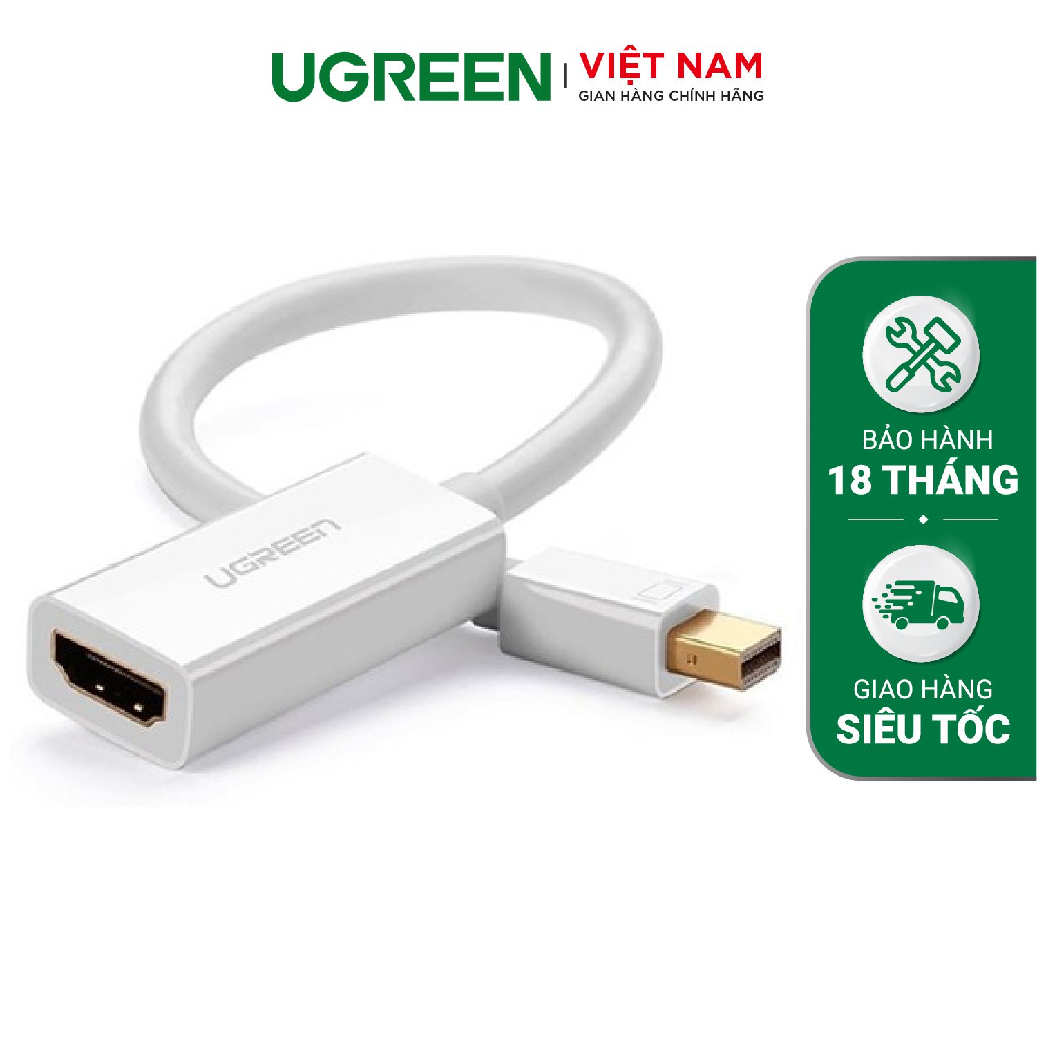 Cáp chuyển Mini DP ra HDMI + VGA 1080P MD112