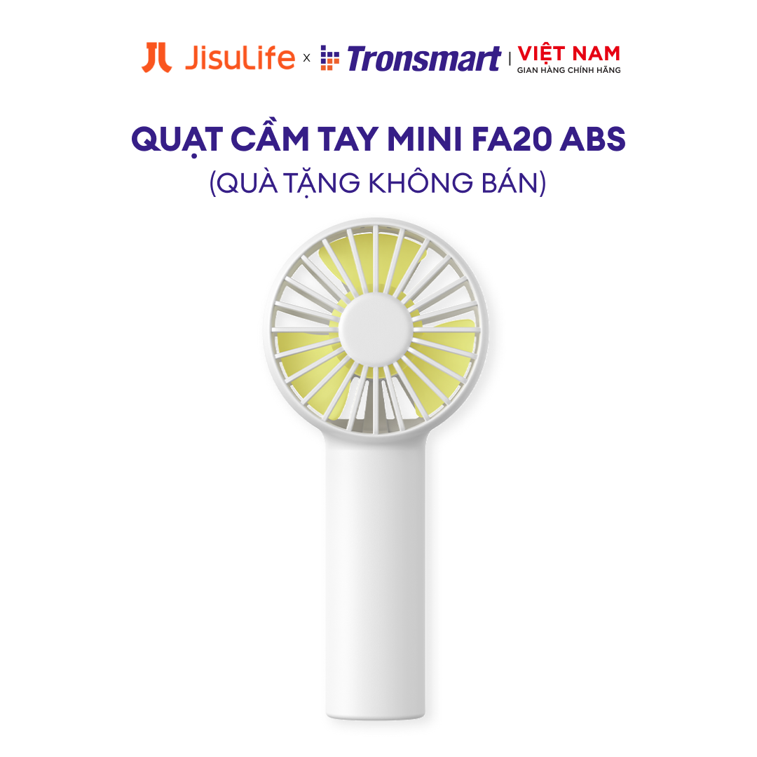 Quạt Cầm Tay Mini JISULIFE FA20 ABS 2000mAh - Sạc Nhanh - Sử Dụng Lên Đến 12H