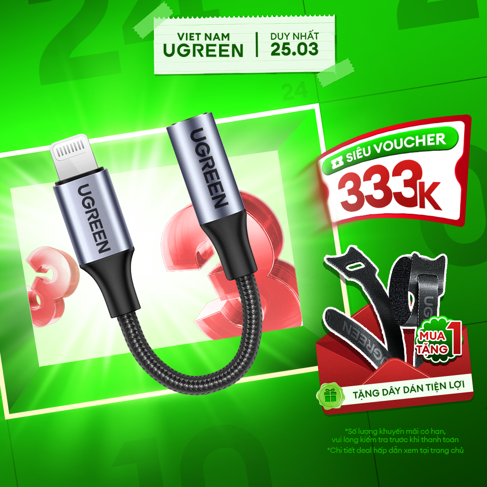Cáp chuyển Lightning sang 3.5mm US211