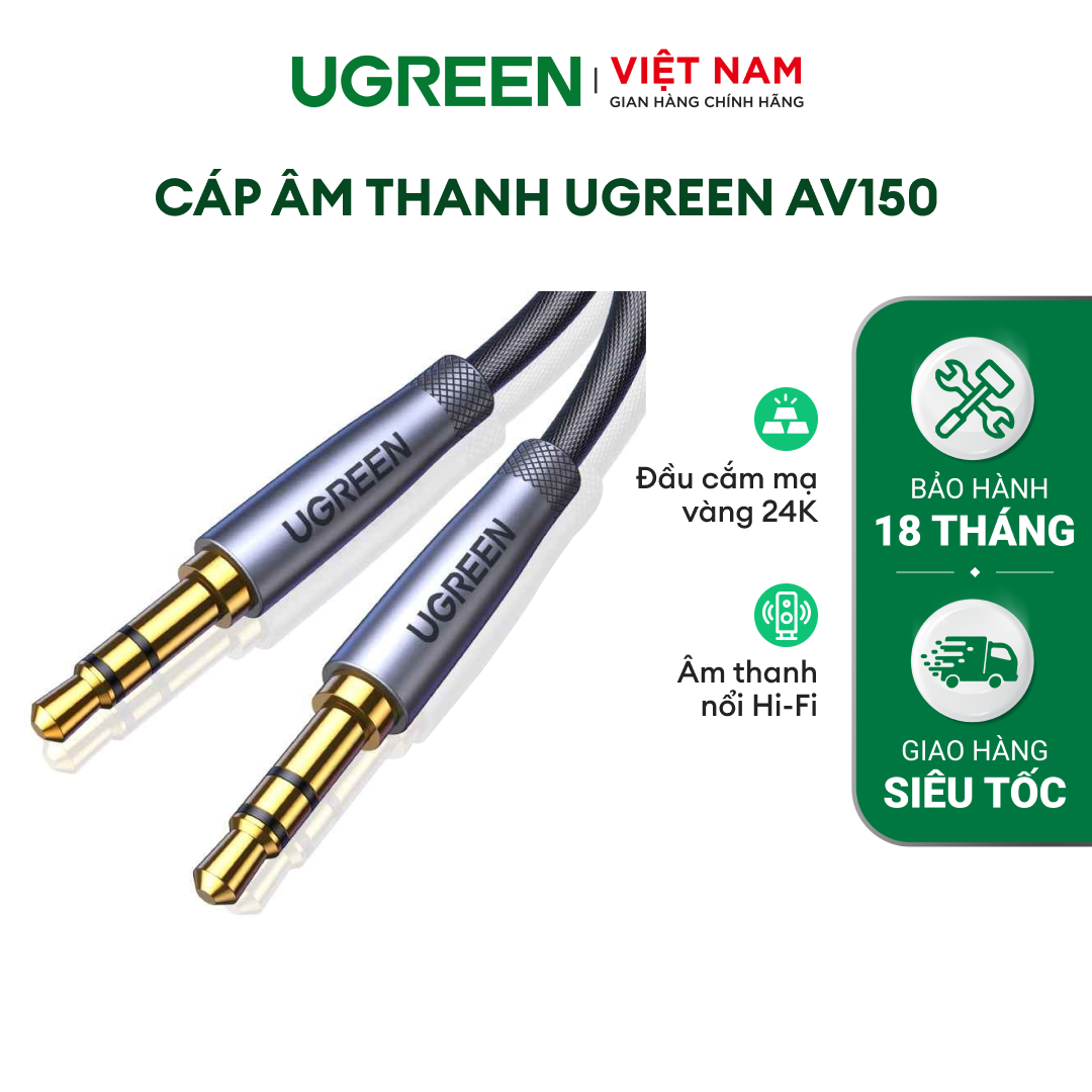 Dây âm thanh 3.5mm AV150 0.5M