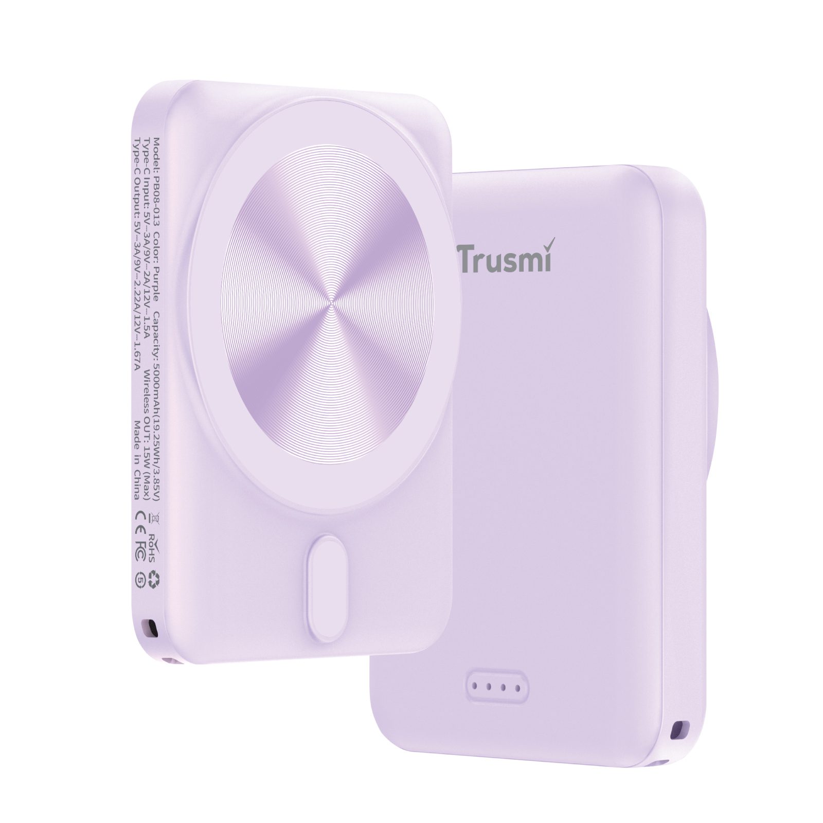 Trusmi Pin sạc không dây MAGNATIC 15W PD20W 5000mAh