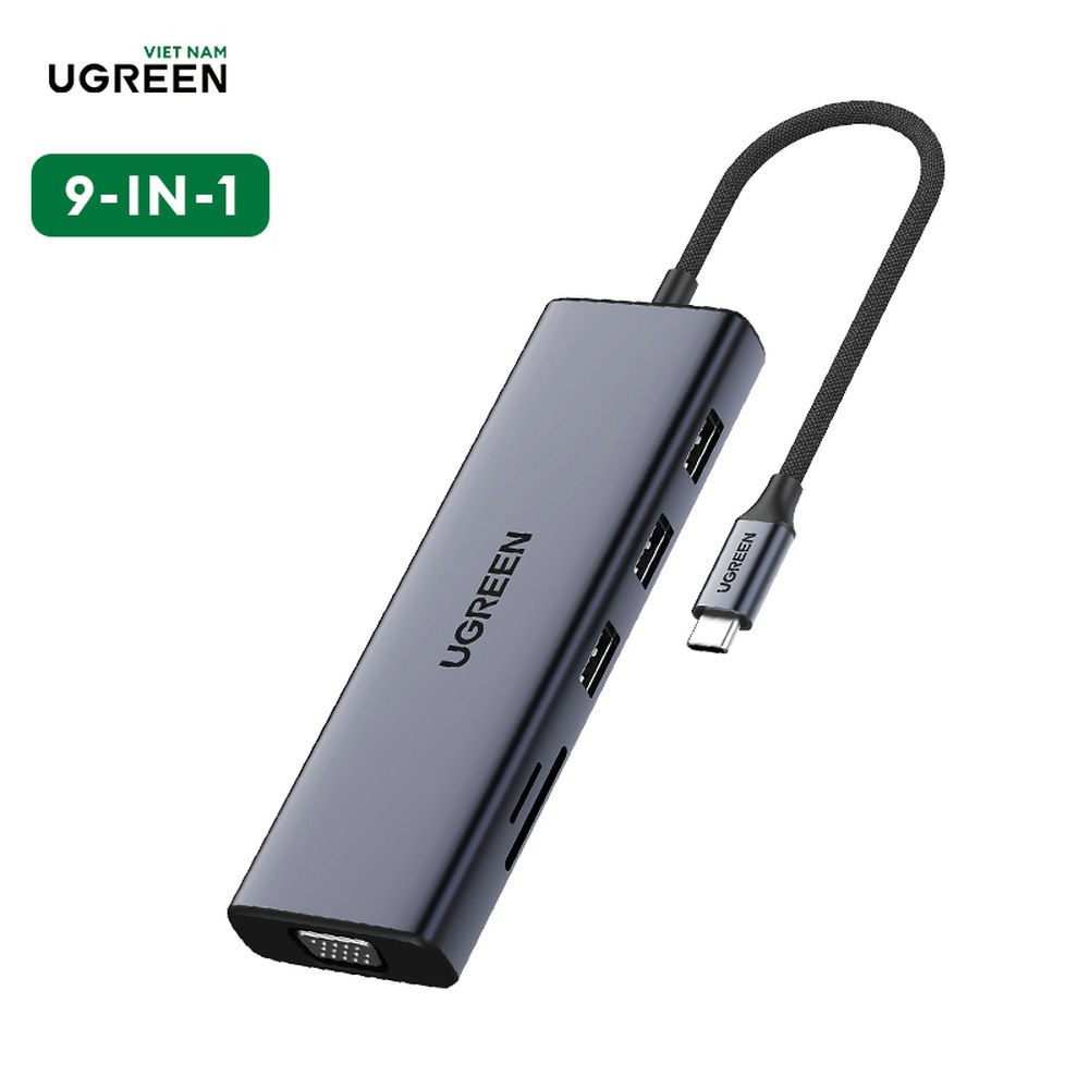 Hub chuyển đổi Type C 9 in 1 CM490