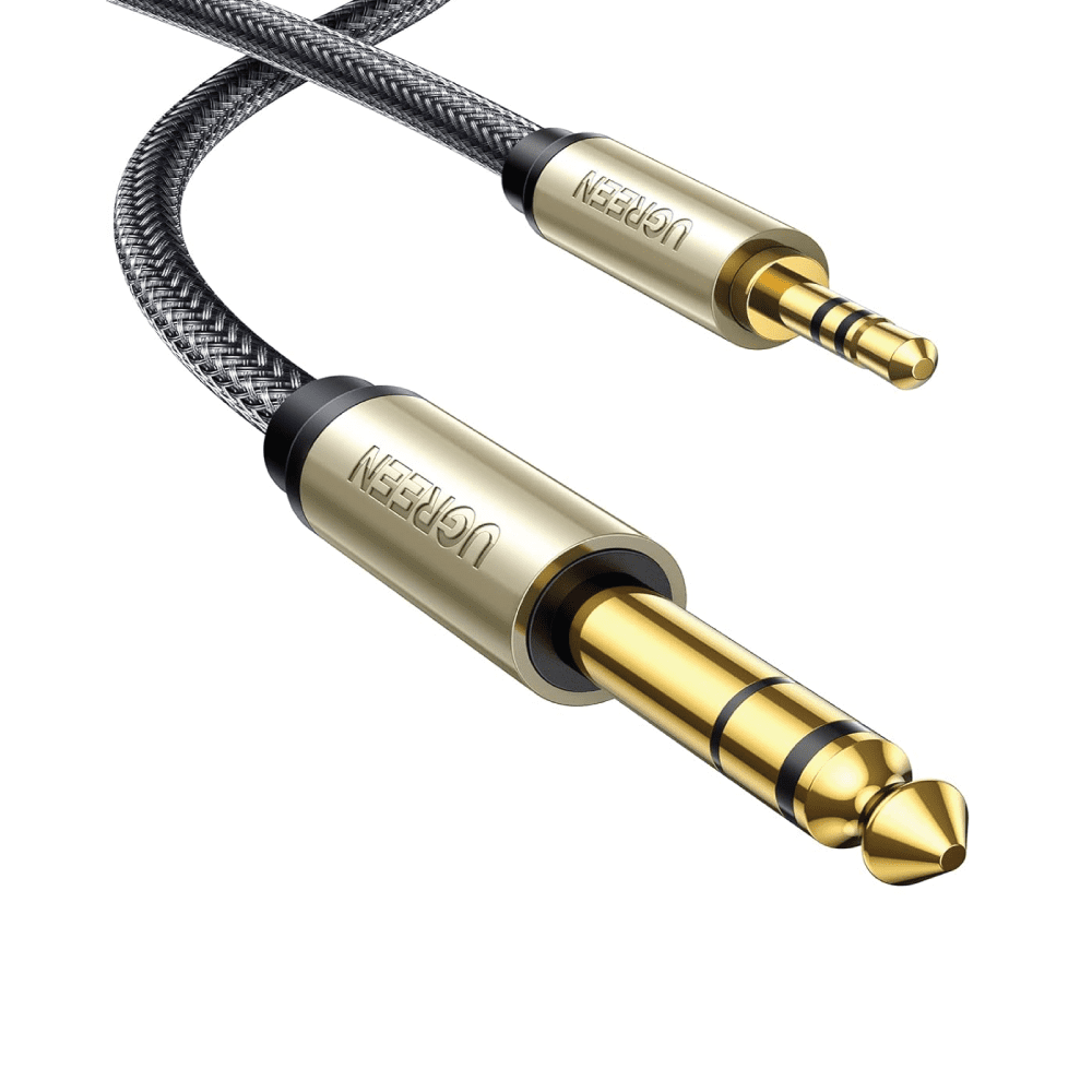 Cáp âm thanh 3.5mm ra 6.35mm UGREEN AV127 - Truyền tải âm thanh Hifi chất lượng cao - Đầu nối mạ vàng, vỏ bện chống rối - Màu đen-Khác-5