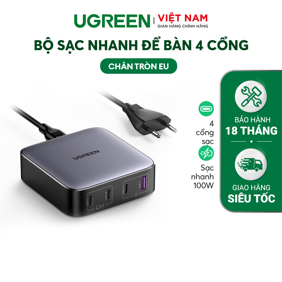 Củ sạc nhanh GaN 65W CD328