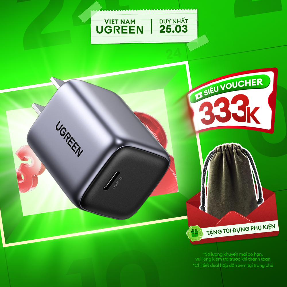 Củ sạc nhanh GaN 30W CD319