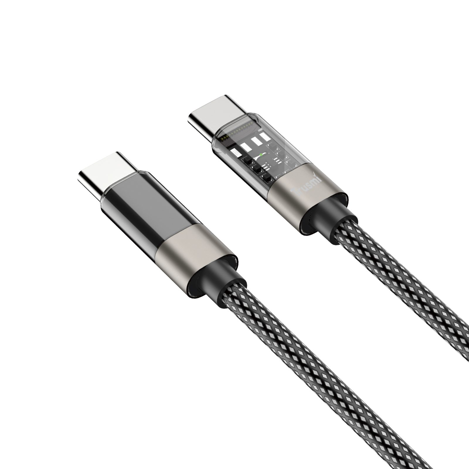 Trusmi Cáp bện LED cầu vồng 60W C to C