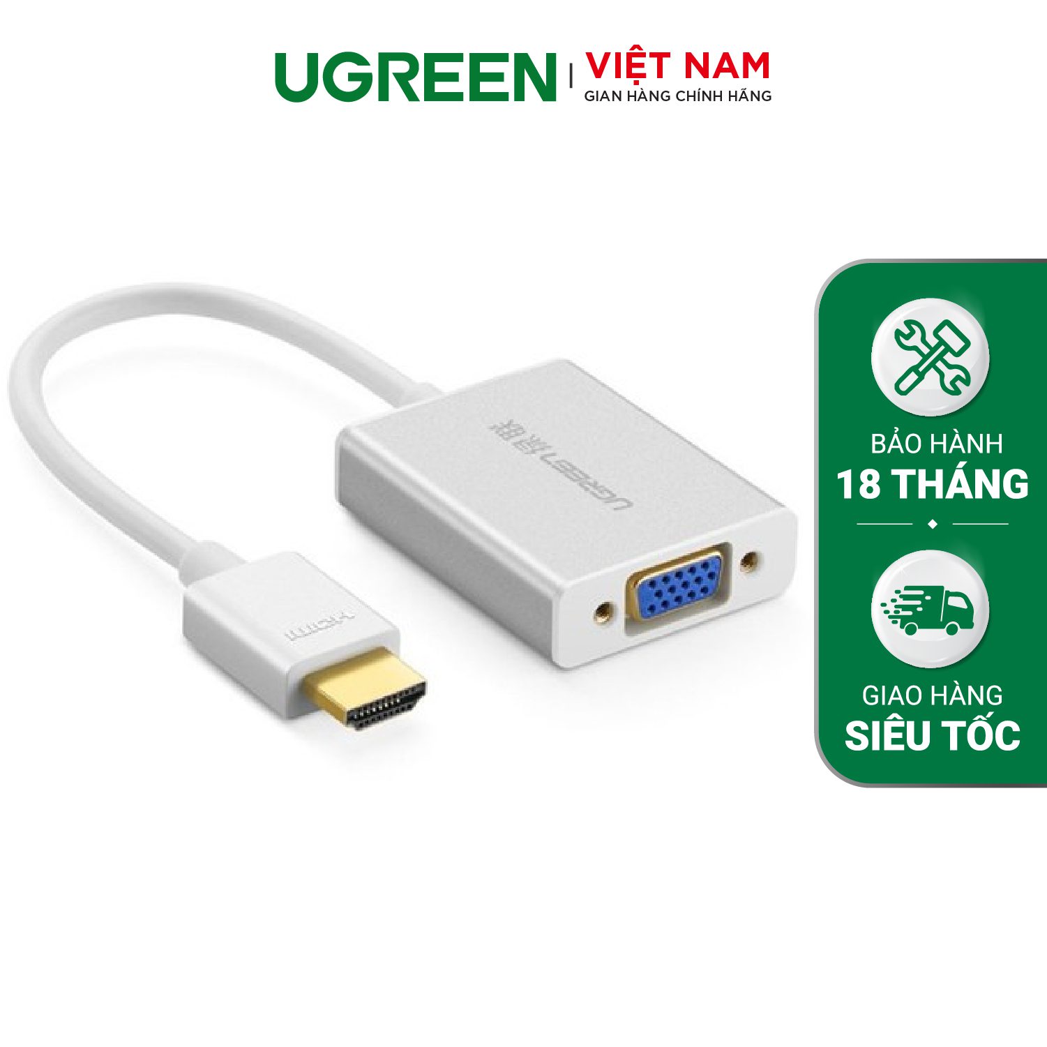 Bộ chuyển đổi HDMI ra VGA Vỏ nhôm MM102