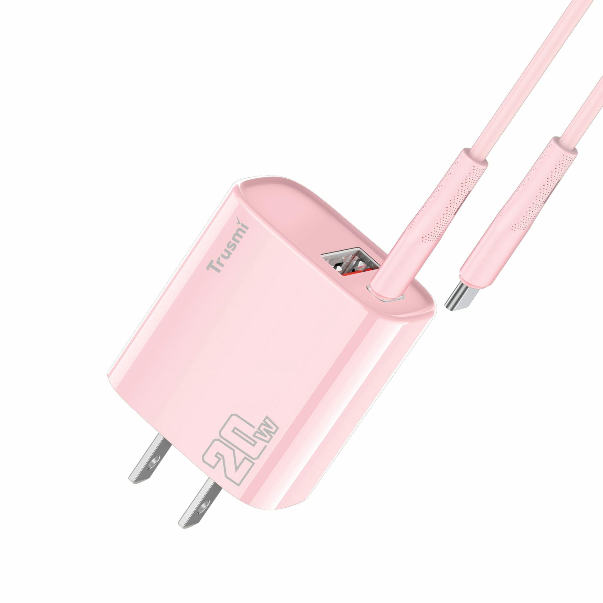 [QUÀ TẶNG KHÔNG BÁN] Củ sạc nhanh PD 20W kèm cáp Type C to Type C 20W Trusmi CH11 | 1 cổng Type C và 1 USB-A