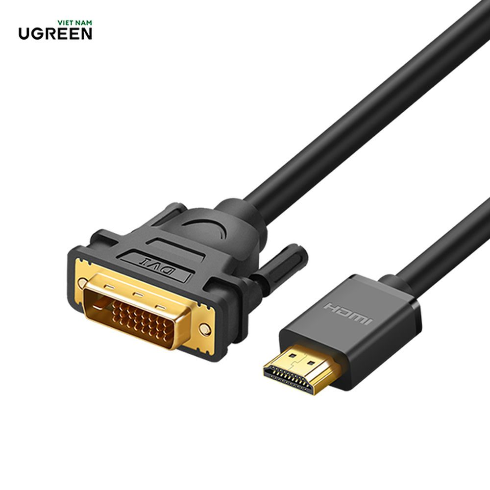 Cáp chuyển đổi HDMI sang DVI-D 24+1 dài 1.5M UGREEN HD106 11150 (Đen)