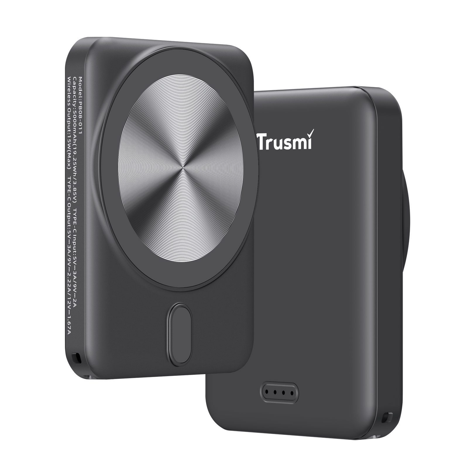 Trusmi Pin sạc không dây MAGNATIC 15W PD20W 5000mAh