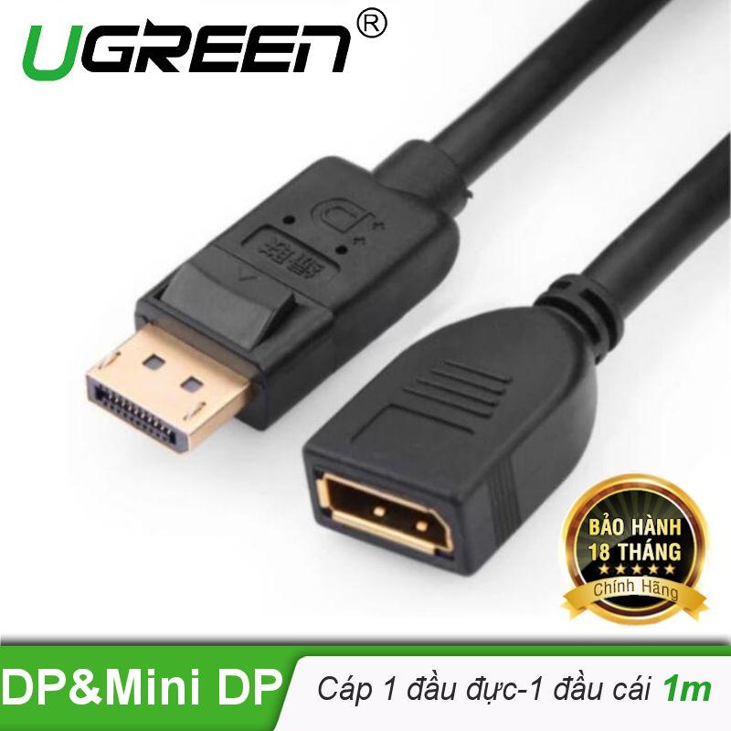 Cáp nối dài DisplayPort 1 đầu đực, 1 đầu cái dài 1M UGREEN DP104 10226 - Hãng phân phối chính thức