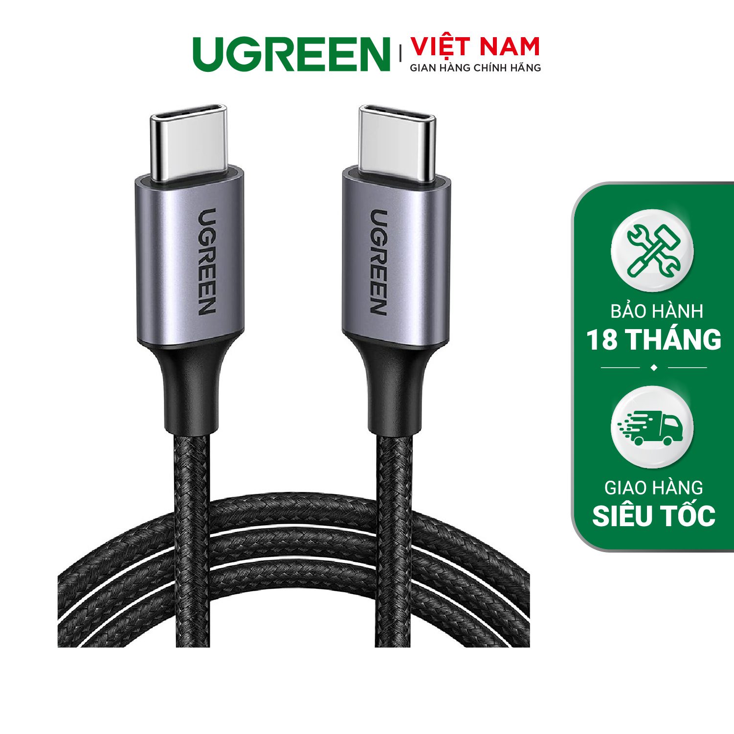 Cáp sạc nhanh Type C 60W US261