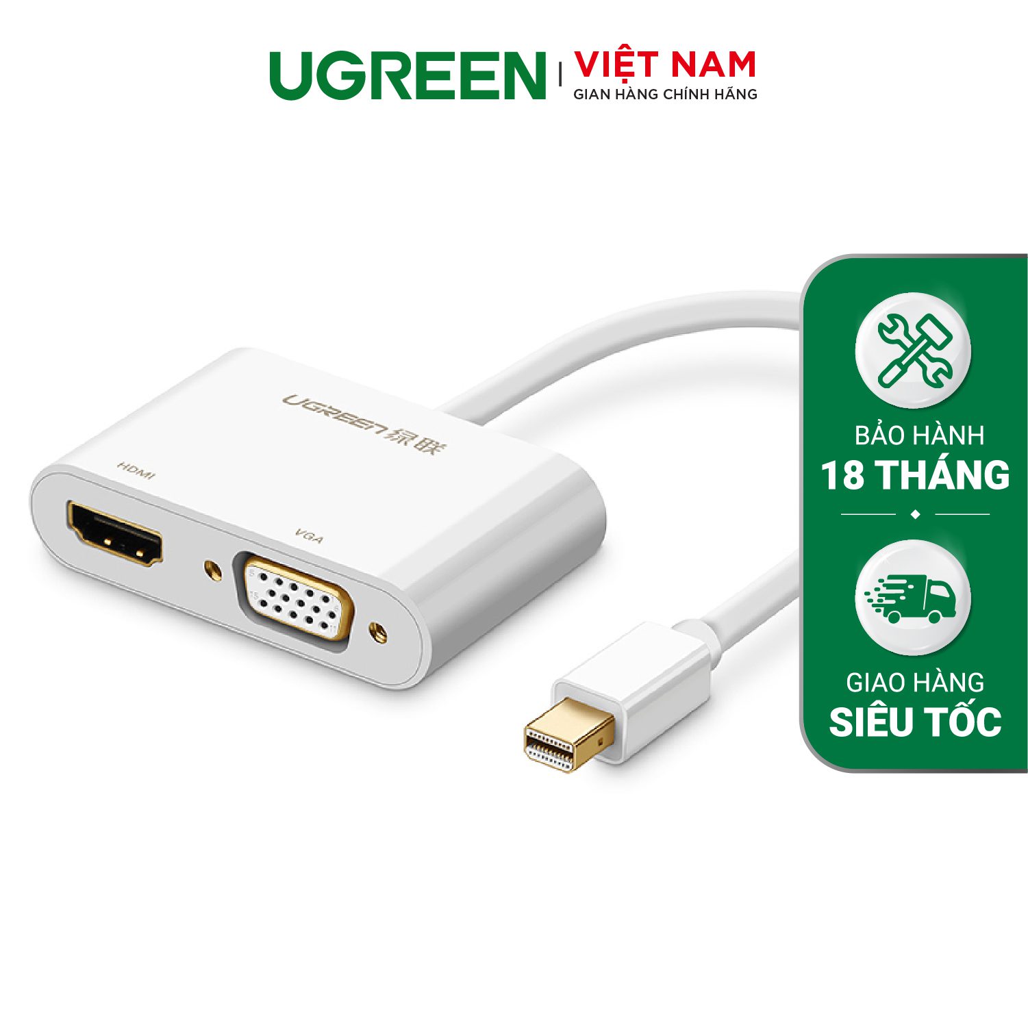 Cáp chuyển Mini DP ra HDMI + VGA MD115