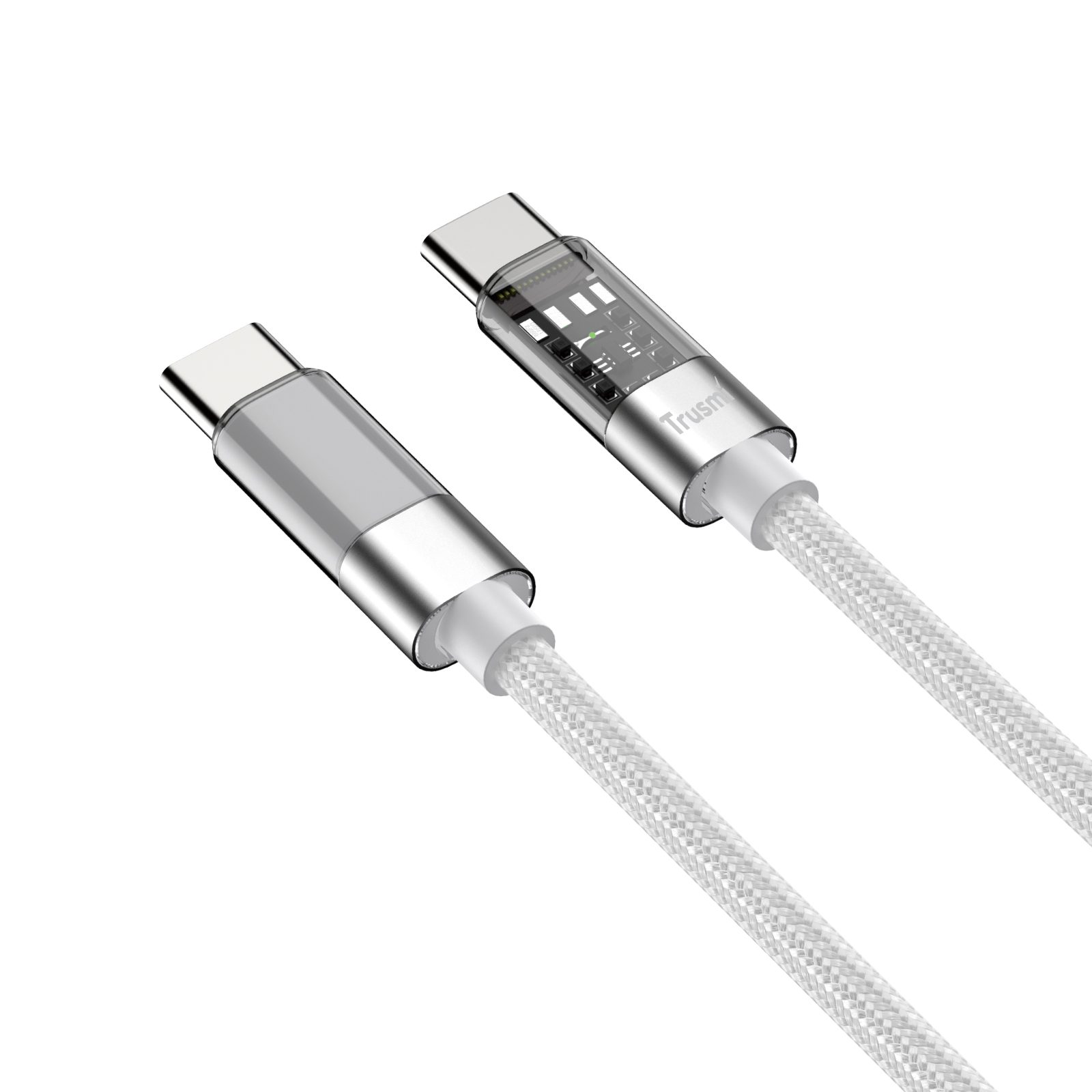 Trusmi Cáp bện LED cầu vồng 60W C to C