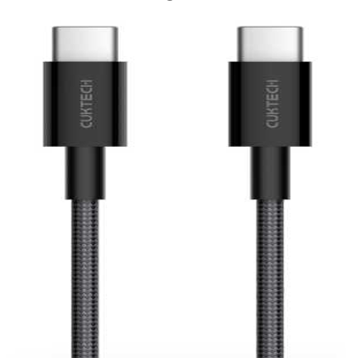 Cáp bện CUKTECH Type-C sang Type-C 1.5m 3A 60W CTC315P